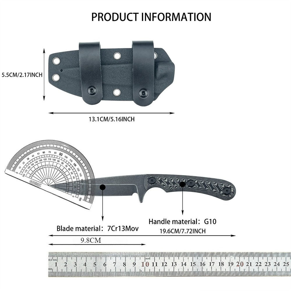 Full Tang Fixed Blade Knives 7 - Edc Every Day Carry おもちゃ recension och pris