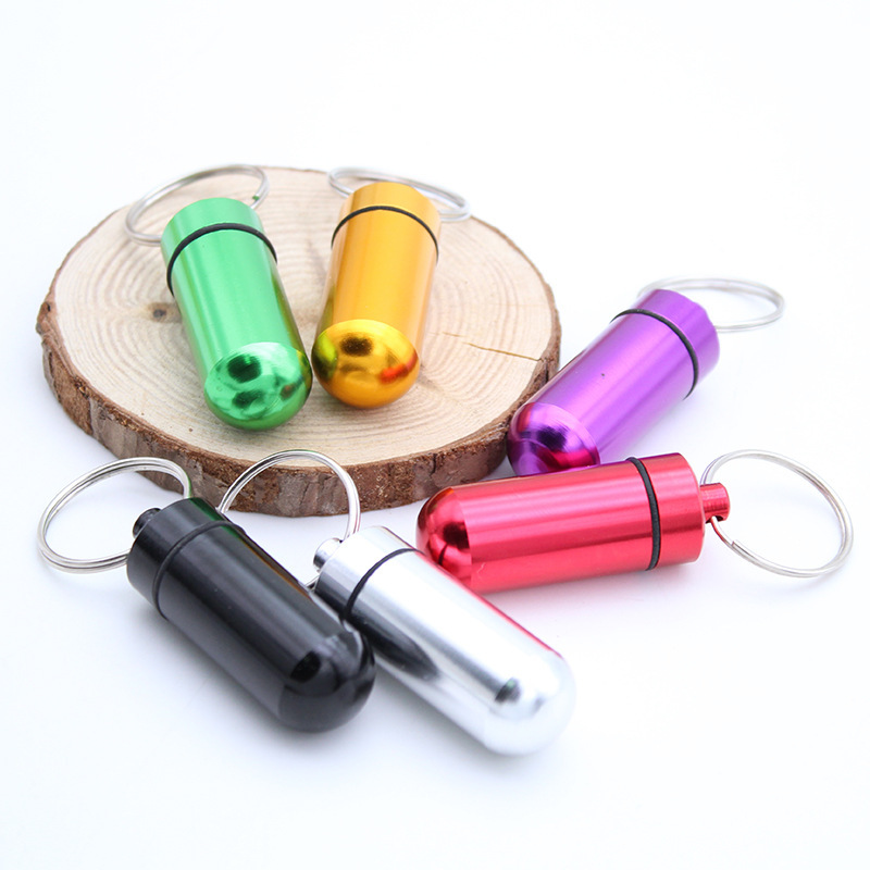 1/5PCS Aluminum Mini Pill Box  - Edc Pill Carry recension och pris