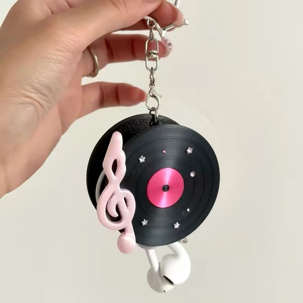Kawaii Record Cable Organizer  - Cable Winder Keychain recension och pris
