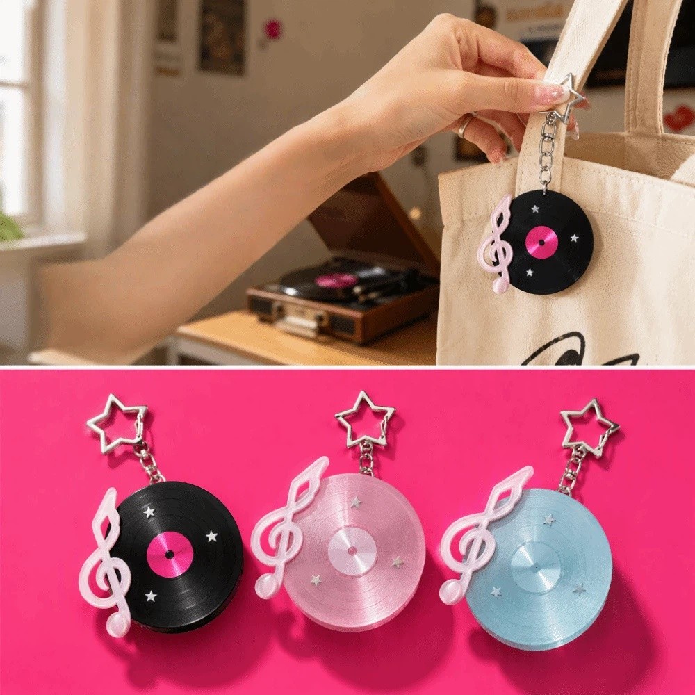 Y2K Vinyl Record Keychain Star - Cable Winder Keychain recension och pris
