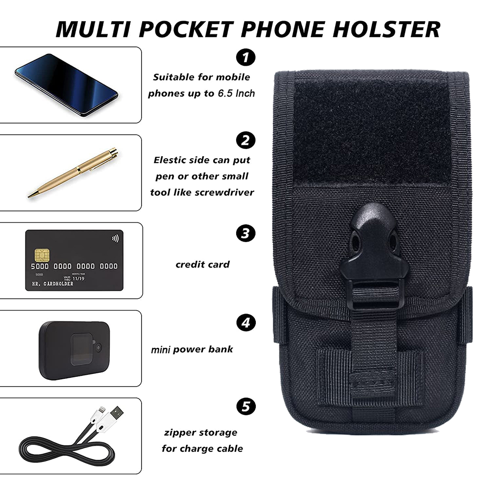 1000D Phone Pouch Fanny Pack D - Edc Carry Case recension och pris