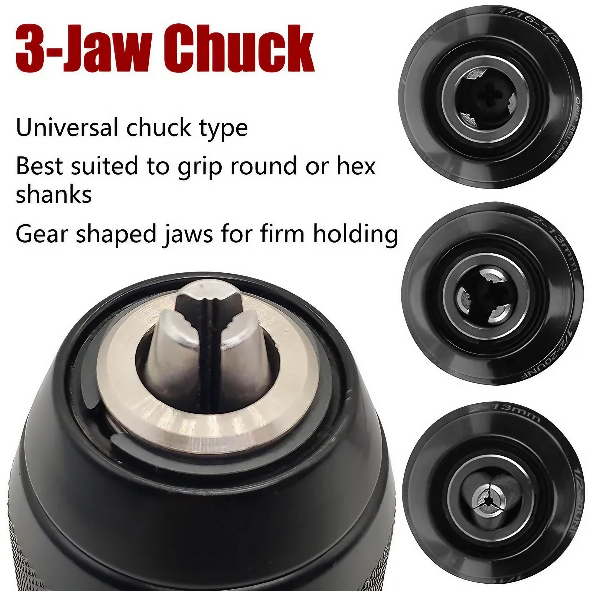 4Pcs 2-13mm Keyless Metal Dril - Micro Screwdriver Kit recension och pris