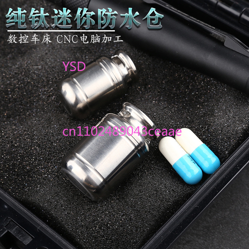 Mini Titanium Waterproof Pill  - Edc Pill Carry recension och pris