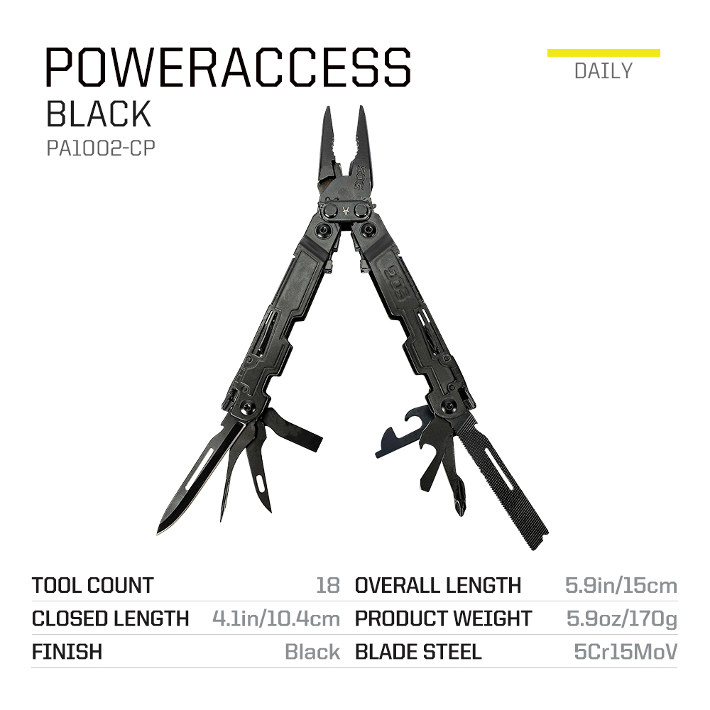 SOG PowerAccess 18 in 1 Pocket - Edc Every Day Carry おもちゃ recension och pris