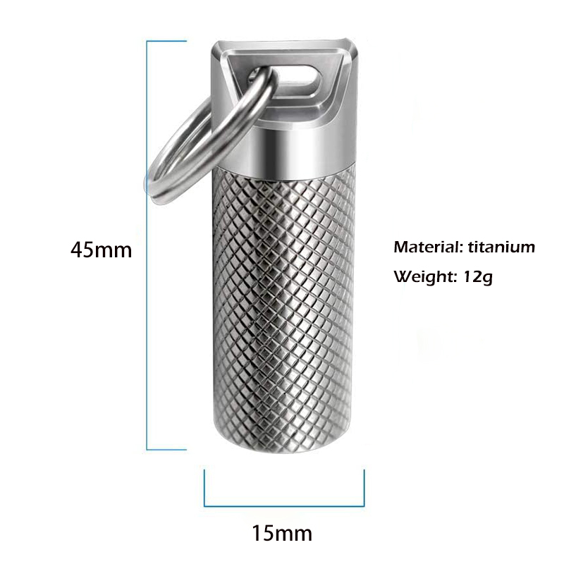 Titanium Alloy Mini Waterproof - Edc Pill Carry recension och pris