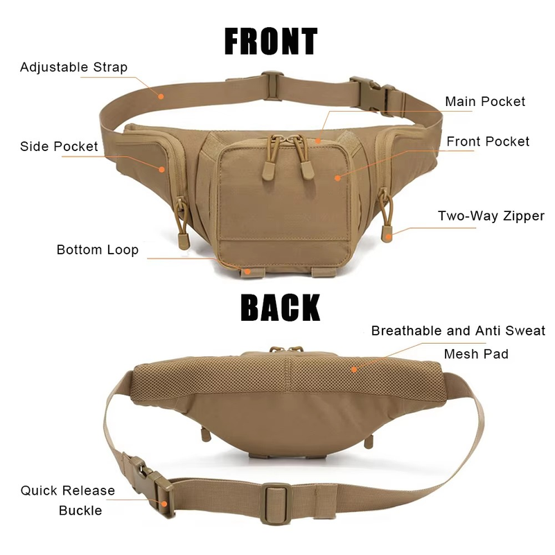Sport Fanny Pack for Men Conce - Edc Carry Belt recension och pris