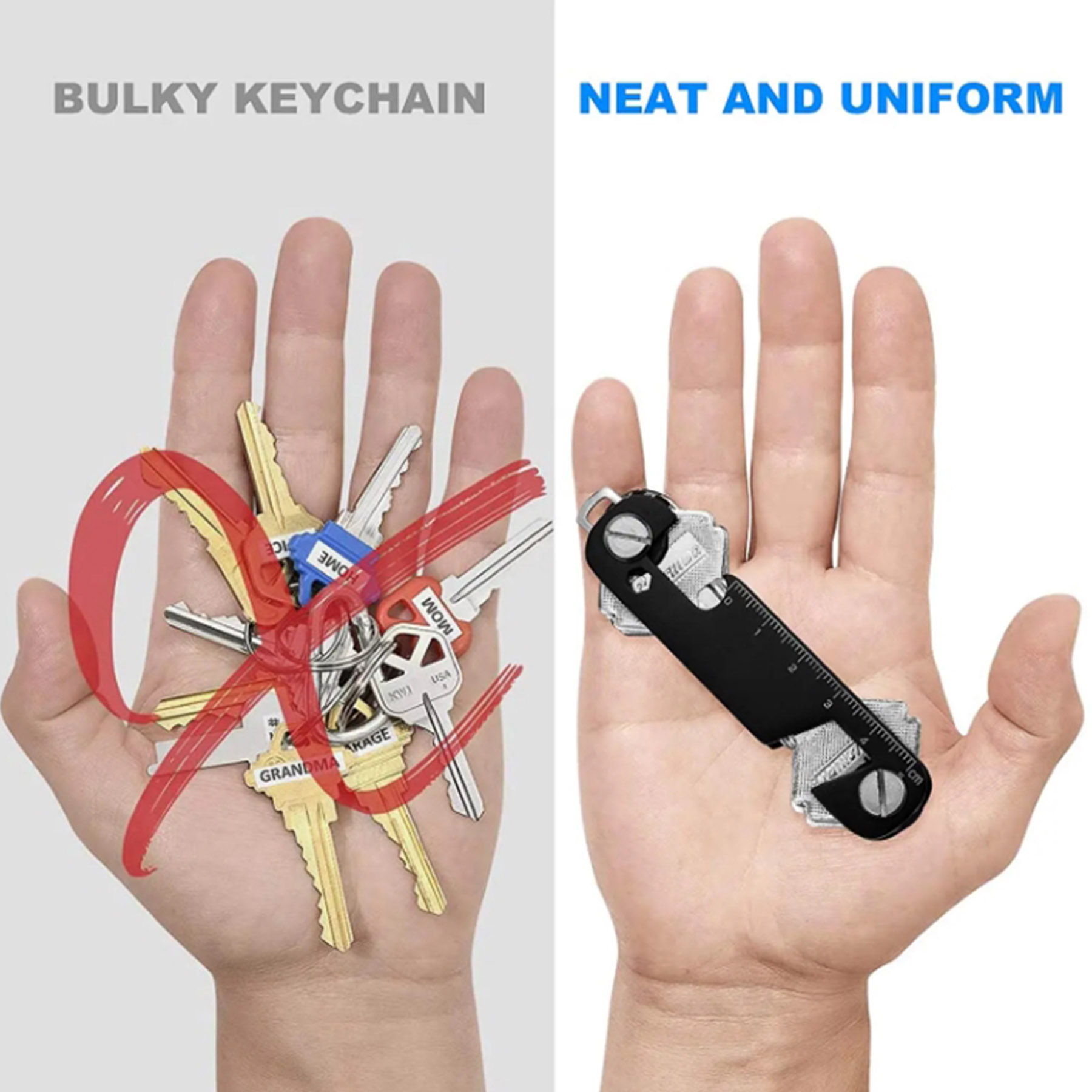 Ey Holder for Keychain - Compa - Edc Carry Case recension och pris