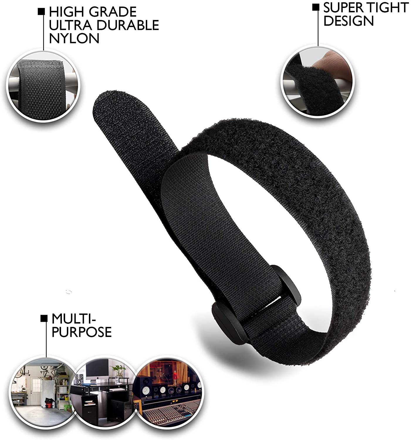 10pcs Reusable Cable Straps Mu - Gear Tie Reusable recension och pris