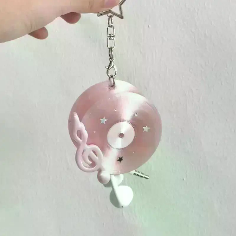 Y2K Vintage Record Shaped Earp - Cable Winder Keychain recension och pris